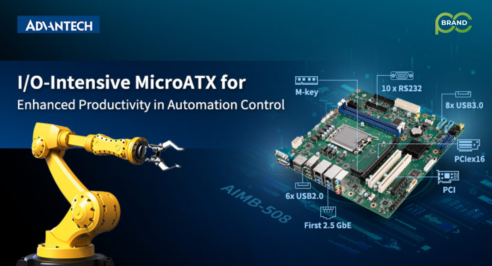 🔥Advantech ra mắt AIMB-508 - Bo mạch chủ MicroATX cho CPU Intel® Core™ thế hệ 13 với 14 cổng USB cho các ứng dụng hiệu suất cao🔥