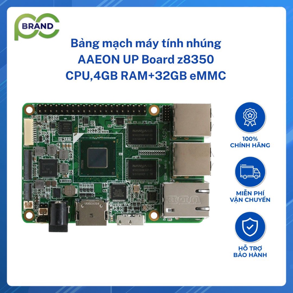 Bảng mạch máy tính nhúng AAEON UP Board z8350 CPU,1GB RAM+16GB eMMC 1